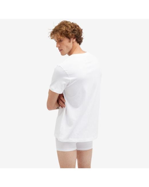 Skims White Cotton Classic T-Shirt for men