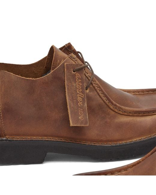 Astorflex Brown Beenflex Leather Shoe for men