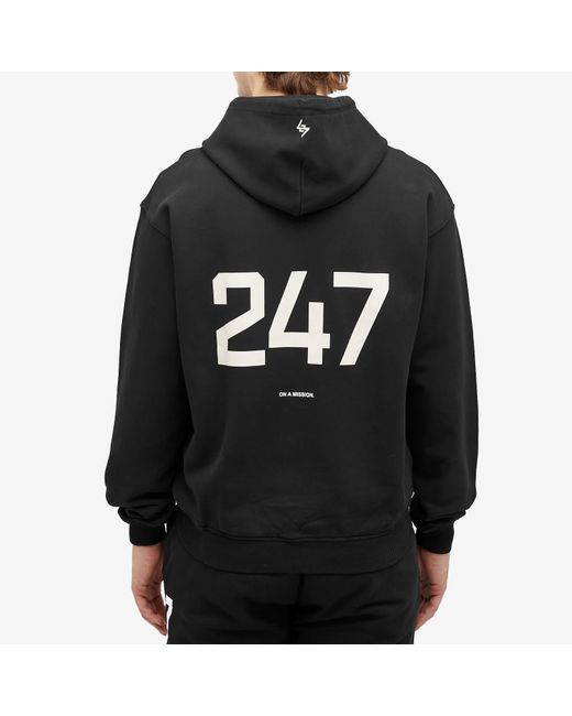 Represent Black 247 Oversized Hoodie for men