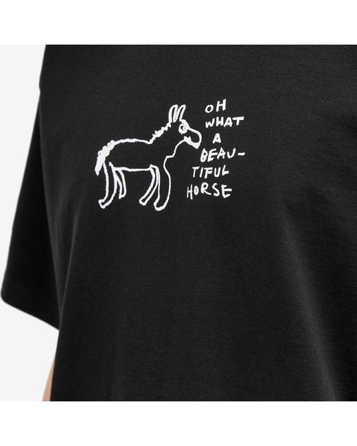 POLAR SKATE Black Beautiful Horses T-Shirt for men