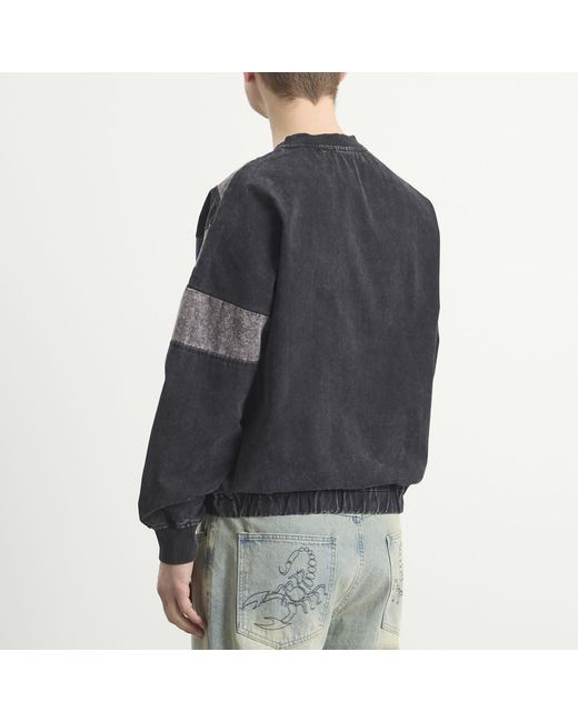 Umbro Gray Washed Diamond Drill Sweat for men