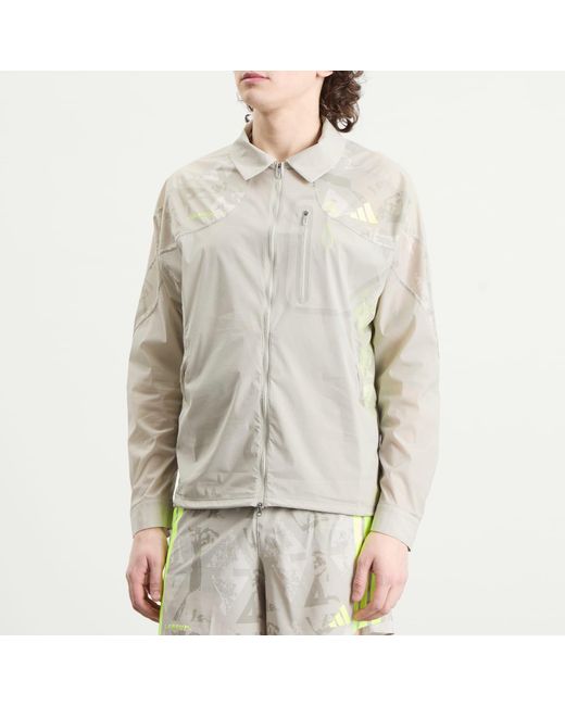 Adidas Originals White Adidas X Labrum Coach Jacket for men