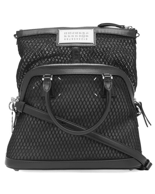 ★人気★【Maison Margiela】MESH SAC CLASSIQUE MINI HANDBAG Maison Margiela Mesh Sac Classique Mini Handbag in Black | Lyst