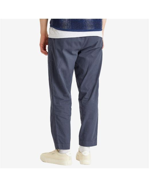 Folk Blue Drawcord Assembly Trouser for men