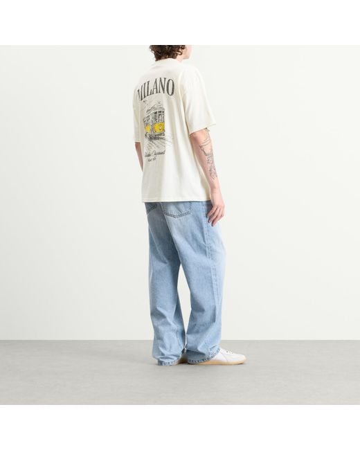 Adidas White Milan Graphic T-Shirt