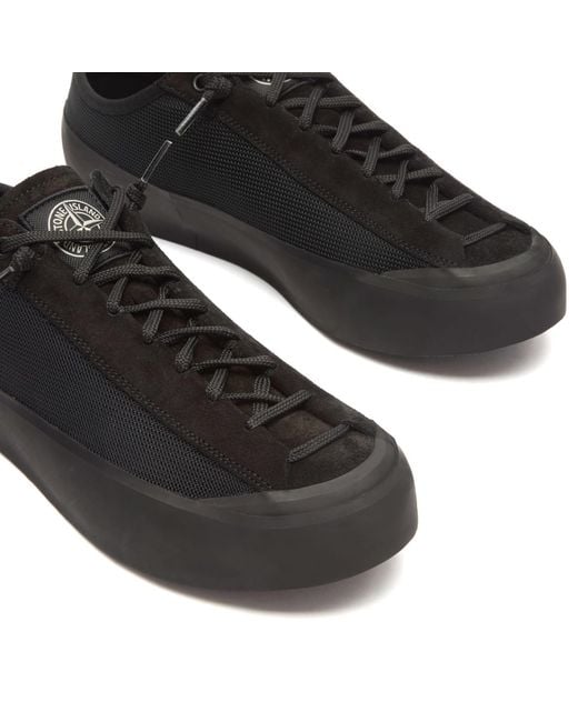 Stone Island Black Low Top Sneakers for men