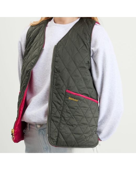 Barbour Green My Reversible Liner