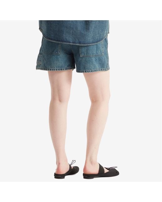Jil Sander Blue Denim Shorts