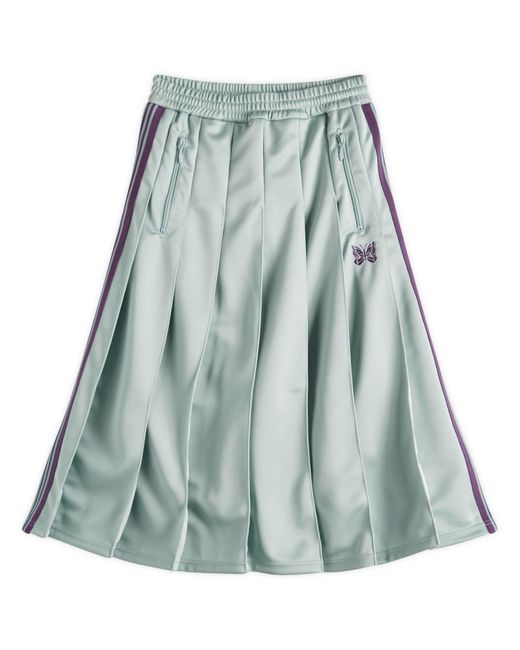 Needles Blue Pleated Track Skirt