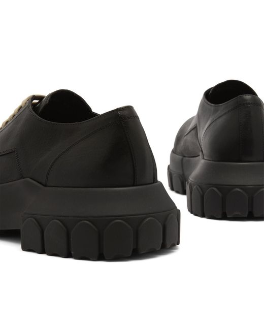 Rick Owens Black Hollywood Bozo Tractor Shoes for men