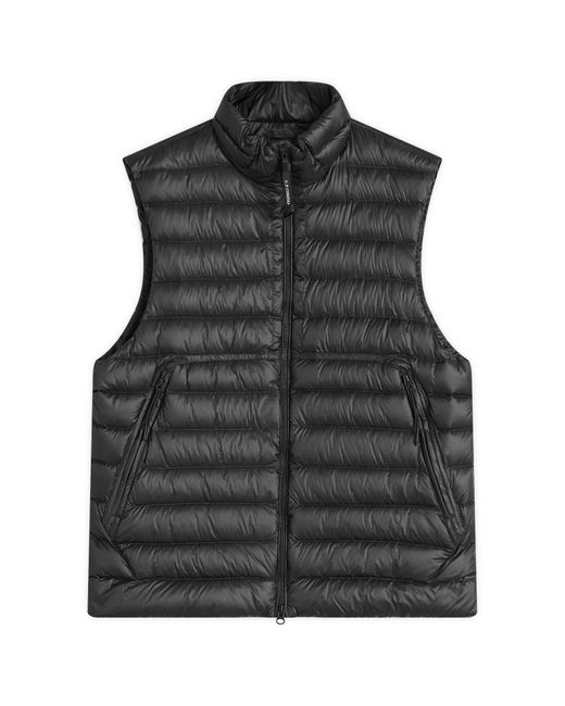 C P Company Black D.D. Shell Lens Down Vest for men