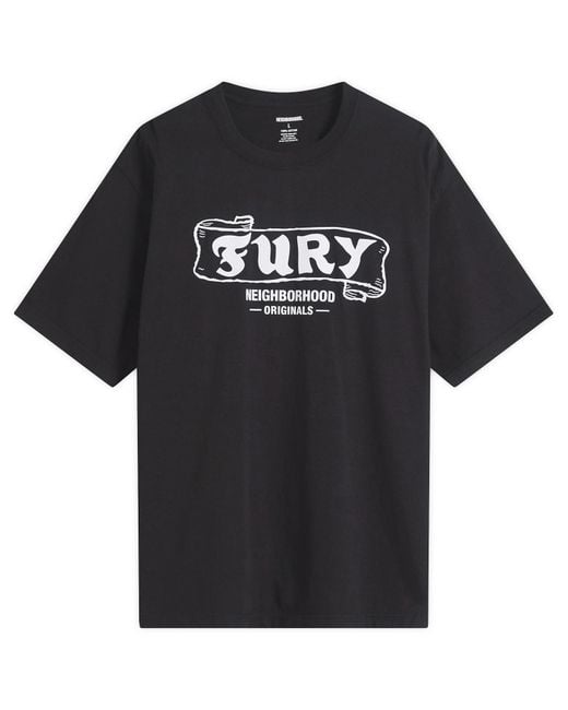 Neighborhood Black Ss-6 Fury T-Shirt for men