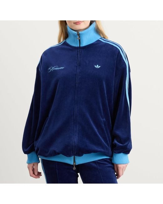 Adidas Blue By Avavav Velvet Track Top