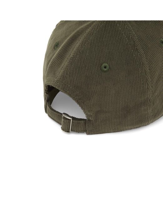 Drake's Green Blackthron Needlecord Baseball Cap for men