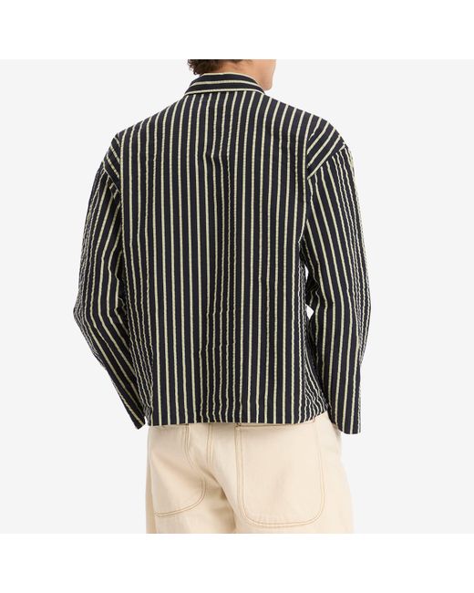 YMC Black Pj Stripe Jacket for men