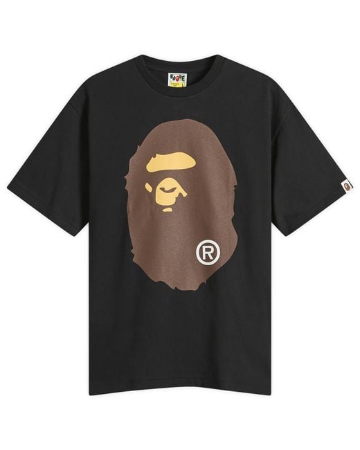 A Bathing Ape Black Big Ape Head T-Shirt for men