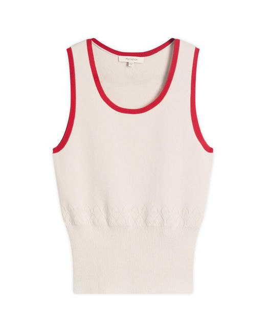 J.W. Anderson Pink Contrast Trim Vest