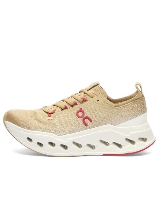 On Shoes White Cloudsurfer Max Sneaker for men