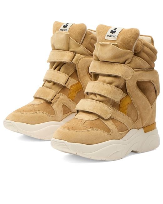 Isabel Marant Metallic Balskee Platform Sneaker