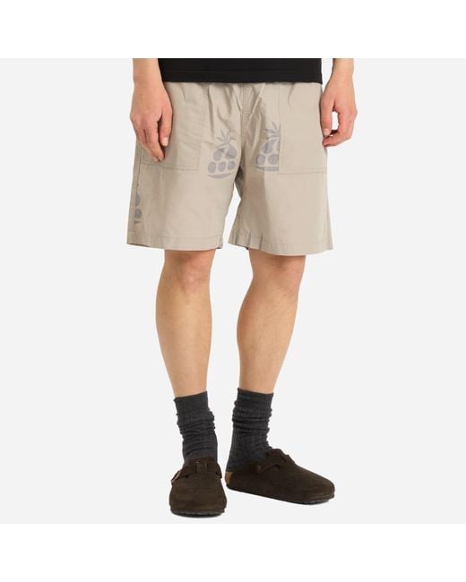 Service Works Natural Poplin Printed Chef Shorts for men