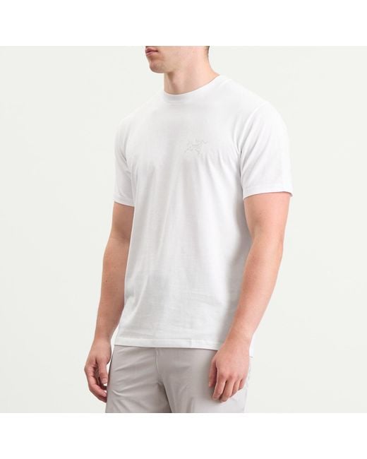 Arc'teryx White Kragg Sl Cotton T-Shirt for men