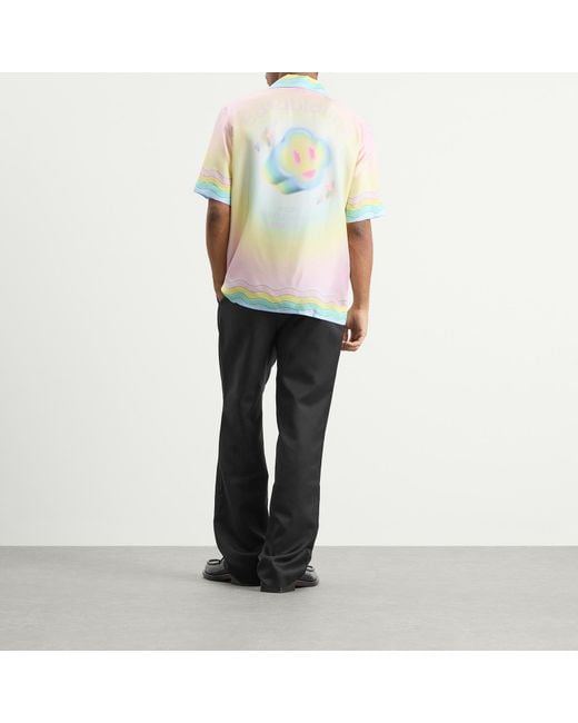 Casablanca Pink For The Love Of Dance Cuban Collar Shirt for men