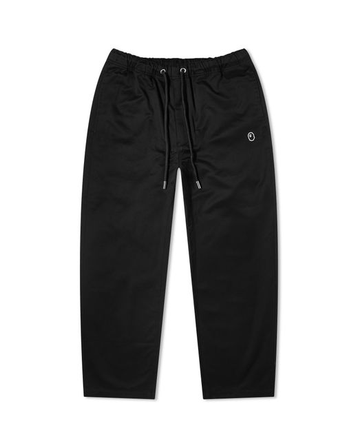 A Bathing Ape Black One Point Easy Chino Pants for men