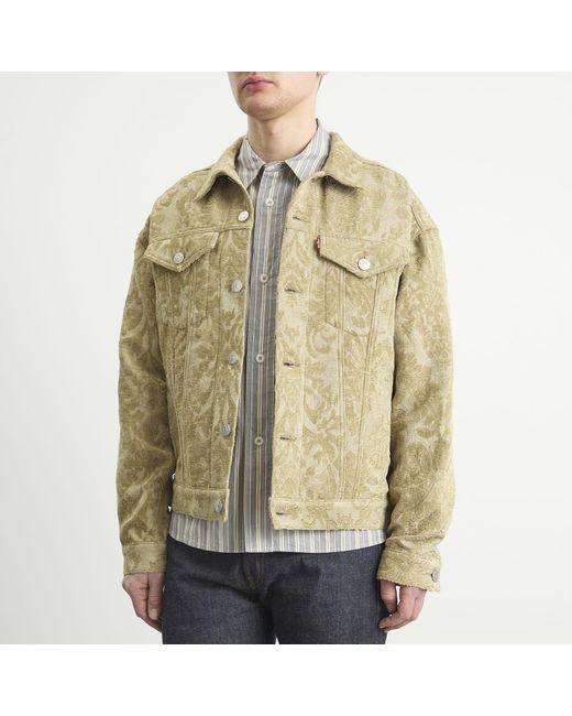 Junya Watanabe Green Levi's Name Denim Jacket for men