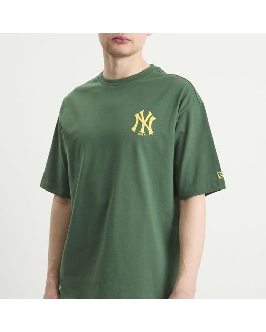 KTZ Green Mlb World Series Yankees T-Shirt for men
