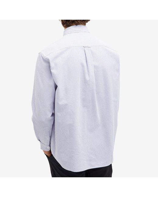 FRIZMWORKS White Og Stripe Oversized Shirt for men