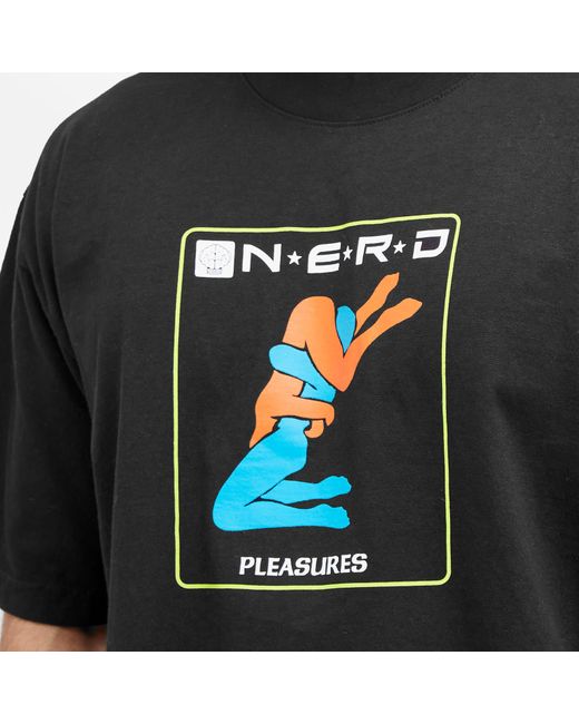 Pleasures Black X N.E.R.D Provider T-Shirt for men