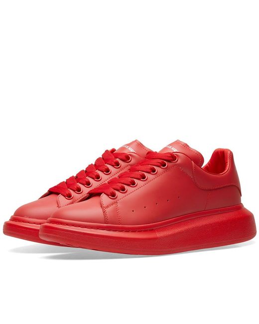 Alexander McQueen Red Oversized Sneakers for men