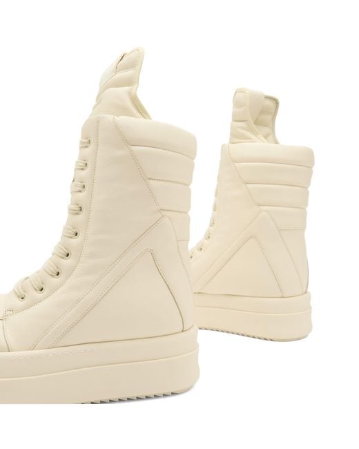 Rick Owens Natural Mega Geobasket Sneakers for men