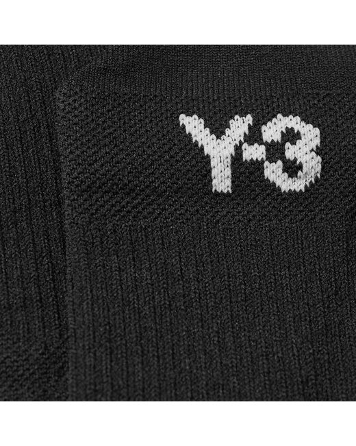 Y-3 Black Run Sock for men