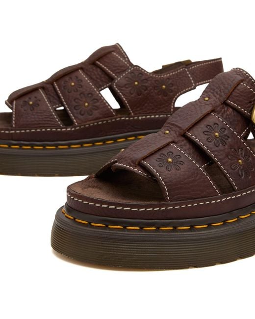 Dr. Martens Brown Wrenlie Open Fl Sandal