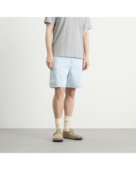Folk Blue Lunar Jean Short for men