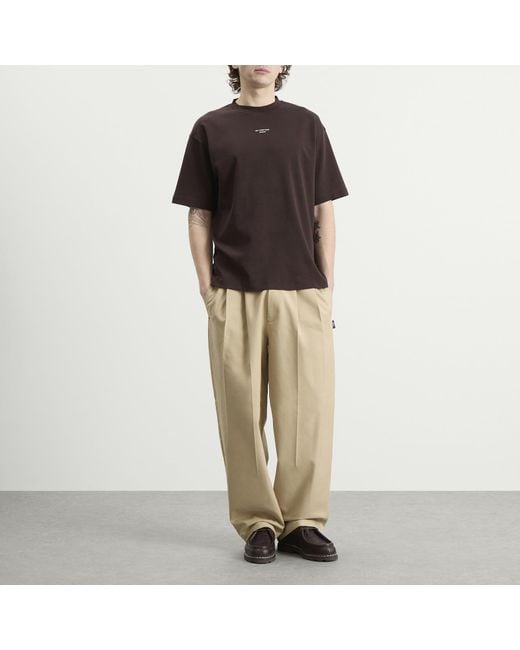 Drole de Monsieur Brown Drole De Monsieur Classic Slogan T-Shirt for men
