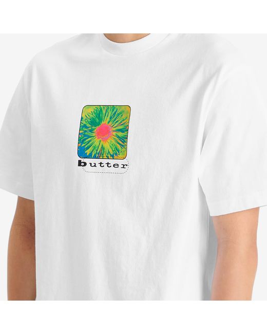 Butter Goods White Daisy T-Shirt for men