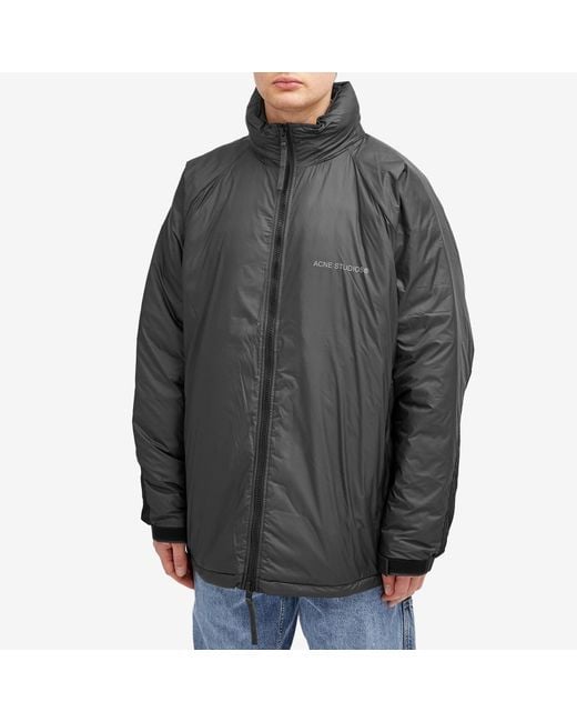 Acne Black Odov Lightweight Technical Down Jacket for men