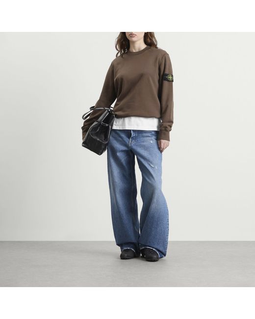 Stone Island Brown Sweatshirt