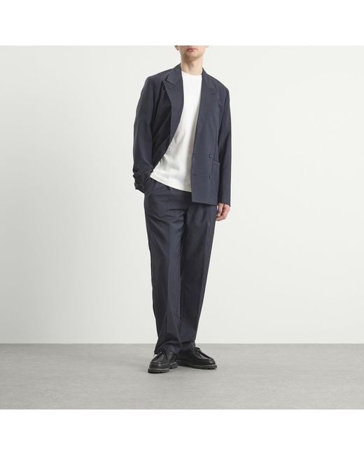 Carter Young Blue Double Pleated Trouser for men