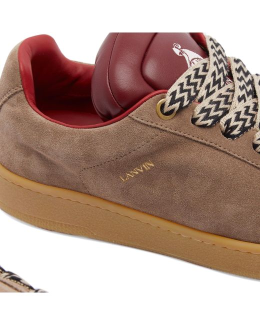 Lanvin Brown X Future Padded Curb Lite Sneakers for men