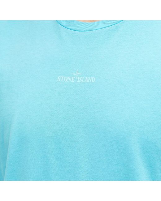 Stone Island Abbreviation Three Graphic T-shirt in Blue for Men | Lyst
