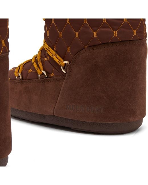 Moon Boot Brown Icon Quilted Boots