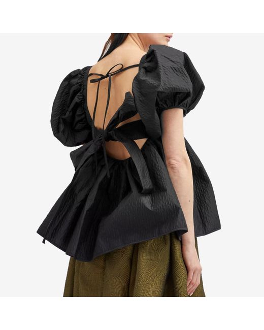 セシリーバンセンCECILIE BAHNSEN ALMA BLOUSE Cecilie Bahnsen Alma ブラウス | ブラック | FARFETCH JP