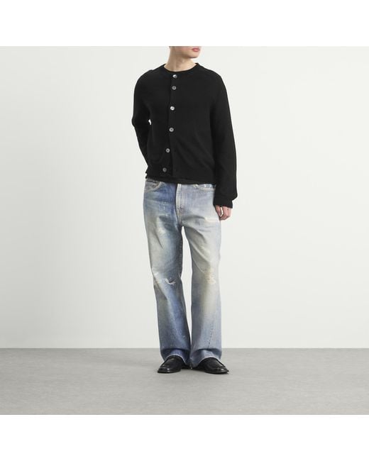 Our Legacy Black Linen Wool True Cardigan for men