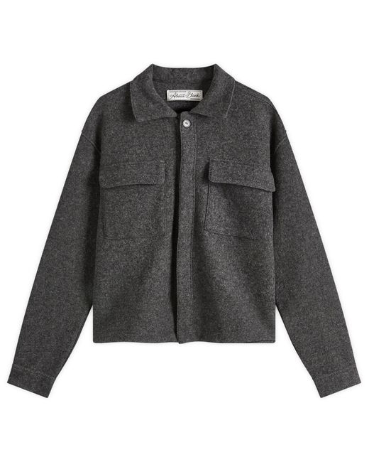 About Blank Black Wool Overshirt for men