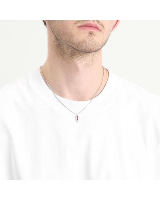 Miansai Metallic Exclamation Point Pendant Necklace for men