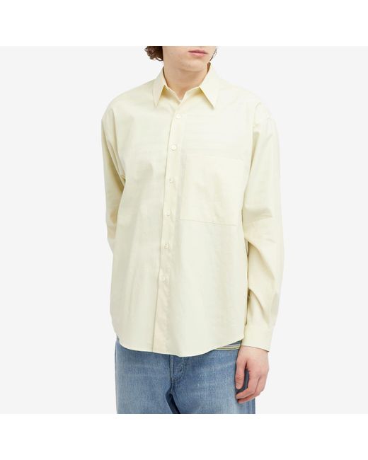 Auralee White Washed Finx Shirt for men