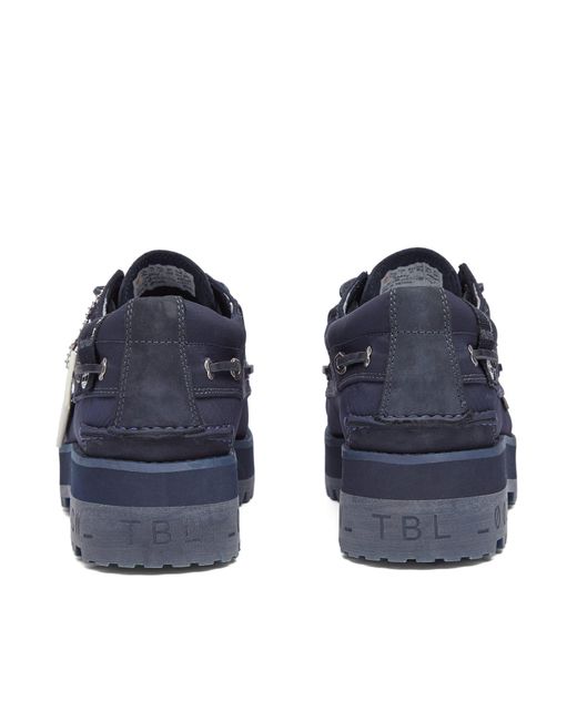A_COLD_WALL* Blue X Timberland 3 Eye Boat Shoe for men